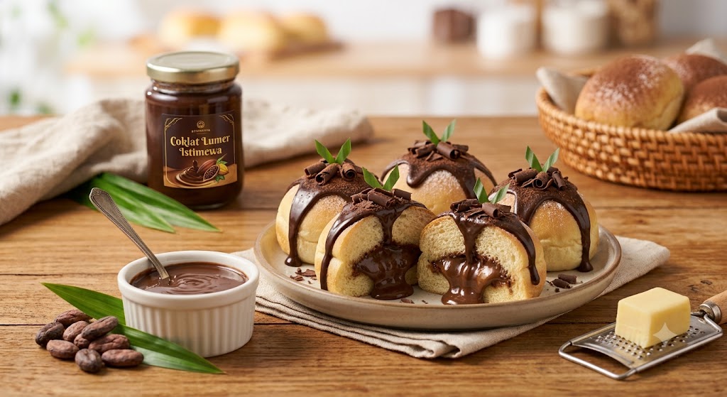 Roti Gembung Srikaya Coklat Lumer